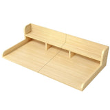 Washer Dryer Countertop, Laundry Wood Shelf Topper with Edge, 54" Width x 27.5" Depth Double Layer W2641P309102