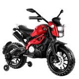 ZNTS Electric Motorcycle for Kids, kids ride on motorcycle, 12V Electric Dirt Bike with Training Wheels, W1760P160464