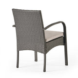 ZNTS CORDOBA KD PE WICKER DINING CHAIR [SET OF 2 PCS] 56449.00IRNGRY