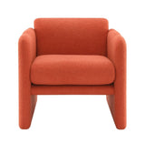 Arm Chair with waved arms, Metal decoration on both side arms, Accent chair for Primary Living W2671P202964