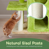 33 inch Cat Tree Cat Tower for Indoor Cats, Cat Activity Center Play House with Large Padded Perch, 75858687