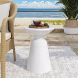 Outdoor Metal end Table -Large 73615.00WHI