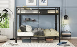 ZNTS Metal Full XL over Queen Bunk Bed for Teens and Adults,Space-Saving/Noise Reduced/No Box Spring W1307P224459