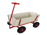 Wooden carriage four-wheel design, Load-bearing capacity 260LBS,Children's outdoor stroller, W227P379504