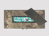 Outdoor Fire Table Propane Fire Pit Rattan gas fire table, gas fire table with tile tabletop 12282239