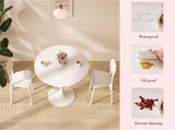 Modern Round Dining Table, 31.5'' Kitchen Dining Room Furniture, Coffee Table, Leisure Table, W2641P192315