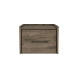 Boa Floating Nightstand , End Table, Side Table Wall-Mounted Single Drawer Design with Handle- Dark B070137815