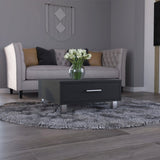 ZNTS Beijing Coffee Table, One Drawer, Four Legs -Black B20091896