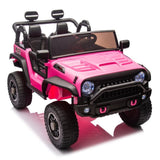 24V Two-Seater Kids Ride On Truck Car W/Parents Control,200w*2,Seat width 20.28in,Four-wheel W1578P188702