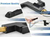Matte Black Smart LED Bathroom Faucet - Temperature Digital Display, Pull Down Sprayer for RV and W1217P359395