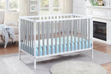 Deux Remi 3-in-1 Convertible Island Crib White/Gray B02263769