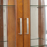 Curio Cabinet Lighted Curio Diapaly Cabinet with Adjustable Shelves and Mirrored Back Panel, W1693P154580