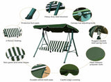 2-Seat Patio Swing Chair with awning 75051106