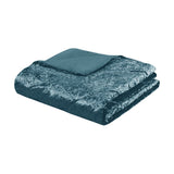 Twin/Twin XL Velvet Duvet Cover Set with Throw Pillow B03596056