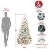 Pre-lit Flocked Artificial Christmas Tree 58466666