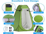 Portale Foldable Camping Toilet Set with Privacy Tent, Black 85347577