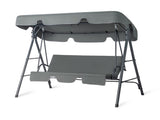 68*43*60 inch Dark Gray KD Style with Cushion Canopy Iron Oxford Fabric 250kg Iron Swing Set 60667532