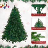 ZNTS Christmas Tree, 6FT Artificial Christmas Tree with 1471 PE&PVC Mixed Branch Tips, Holiday 57472542