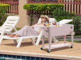 80QT Pink Patio Rolling Cooler 89992775
