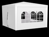 3 * 3m 4 sided , spiral tube pergola made of white PE fabric, 10'x10 'party tent with 4 89245309
