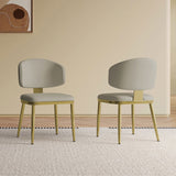 Dining Chairs Set of 2, Modern Design Home Chairs, PU Leather Metal Dining Chairs for Kitchen Dining W2700P304810