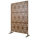 Outdoor & Indoor Privacy Metal Privacy 76" H48" W, Freestanding Decorative Privacy W465P193201