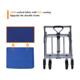 ZNTS Outdoor Garden Multipurpose Micro Collapsible Beach Trolley Cart Camping Folding Wagon W321P206511