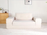Compression Human Dog Sofa Bed for Adult & Pets,Modern Floor Couch With Pillow for Living Room 97371751