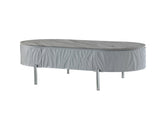 Yukino Gray High Gloss & Chrome Finish Coffee Table B2726P265754