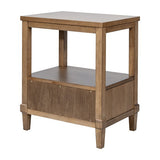 Woven Cane Nightstand B035P256573