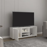 Adel 51" Wide Tv Stand with One Door Cabinet , Four Open Shelves, Cable Management, Living, Tv B200P286981