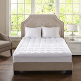 Overfilled Plush Hypoallergenic Down Alternative Waterproof Mattress Pad B03597678