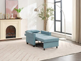 Futon Chair Bed Convertible Chair 3-in-1 Pull Out Sleeper Chair Beds with USB Ports,Wear-resistant W1829P164333