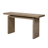 U_STYLE Uniquely Designed Ash Veneer Console Table, Modern Simple Style, Featuring Clever Tabletop N711P241324O
