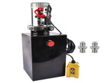 Hydraulic Power Unit 12V Single Acting Hydraulic Dump 15 Quart Steel Reservoir 27147078
