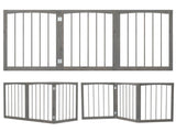 63" x 30" Gray Wooden Pet Fence 22921688