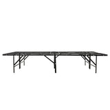 Metal Mattress Foundation Bed Frame, Queen Size Bed Base, Bedroom Furniture, Black B011P204498