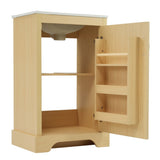 20" Bathroom Vanity with Sink, Bathroom Cabinet with Soft Closing Door, Storage Rack and Adjustable N725P208369D