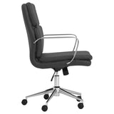 ZNTS Black Height Adjustable Rolling Office Chair B062P153791