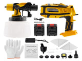 With 2 Batteries High Pressure Cordless Paint Sprayer Electric HVLP Spray Gun US 39231523