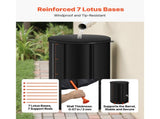 Collapsible Rain Barrel, 100 Gallon Portable Rainwater Collection System, Durable 1000D PVC 73340390