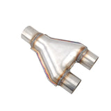 Y-Pipe Exhaust Pipe Adapter Connector 2''/2.25''/2.5''/2.75''/3''ID Single/Dual MT015014 73115572