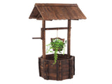 Outdoor Reinforced And Anticorrosive Wooden Wishing Well Flowerpot 55358989