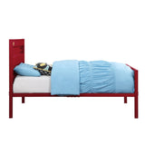 Red Twin Platform Bed B062P186402