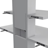 Burgos Floating Shelf, 2 Tier-Shelf Wall Unit with Cable Management B200P173214