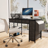 47.3" Computer Desk with 7 Drawers, Extra Large Side Pocket, and Power Outlets Ideal for Home W2887P240012