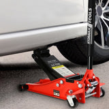 ZNTS Hydraulic Low Profile and Steel Racing Floor Jack with Dual Piston Quick Lift Pump,3 Ton 09528652