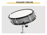 22" Adult 5-Drum Set, Poplar Wood Shells with Double-Layerheads, Brushed Gray Finish, Adult 00417398