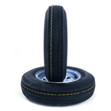 2x 5.30-12 Trailer Tires on 12" 4 Lug P811 1050 LBS Width4" 04058041
