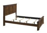 Maderne Traditional Wood Panel Bed with Dresser, Mirror, Two Nightstands, Queen size T2574P204903